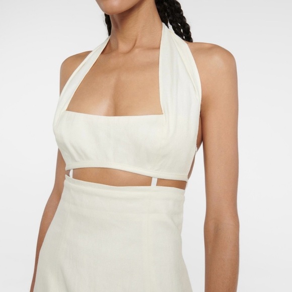 Jacquemus La Robe Limao Cutout Halter Neck Minidress - Picture 3 of 14